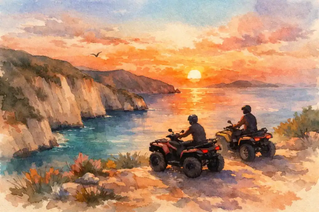 i migliori sunset spots da raggiungere in atv a za featured