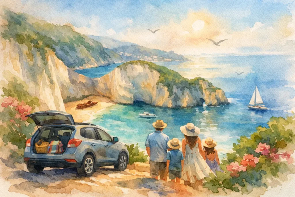 Familienauto Zakynthos für entspannte Urlaubstage