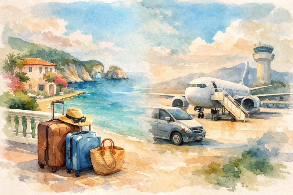 Hotelzustellung oder Flughafenabholung auf Zakynthos?