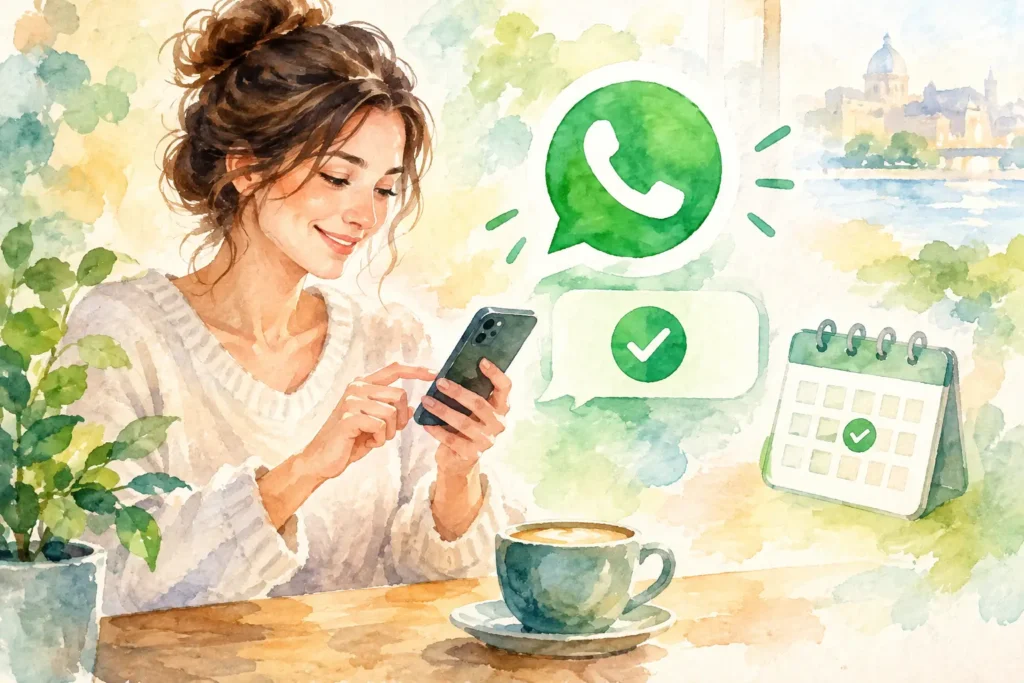 Foglalás megerősítése WhatsAppon 2 perc alatt