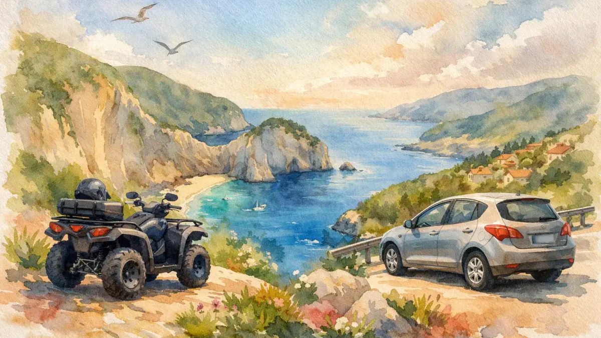 atv vs car island travel in zakynthos featured