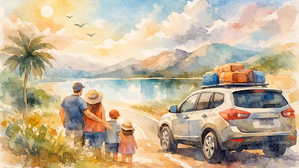 family trip with rental car made easy featured