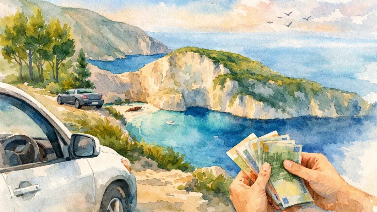 Kann ich bar bezahlen? Mietwagen auf Zakynthos