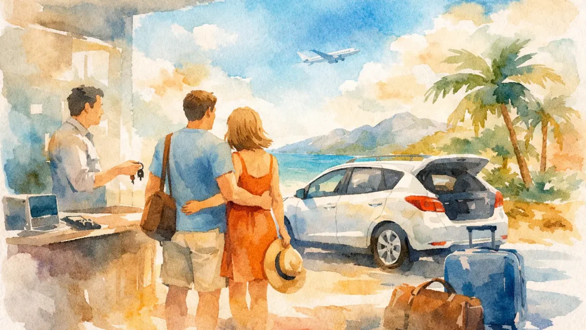 Mietwagenabholung organisieren ohne Urlaubsstress