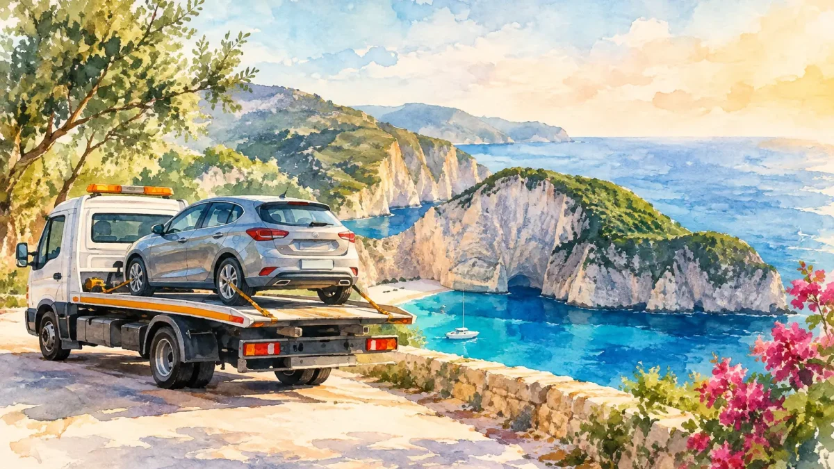Récupération véhicule Zakynthos - enkel upphämtning