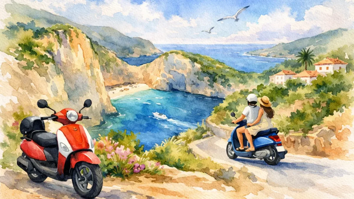 Rollerverleih Zakynthos: flexibel die Insel erleben